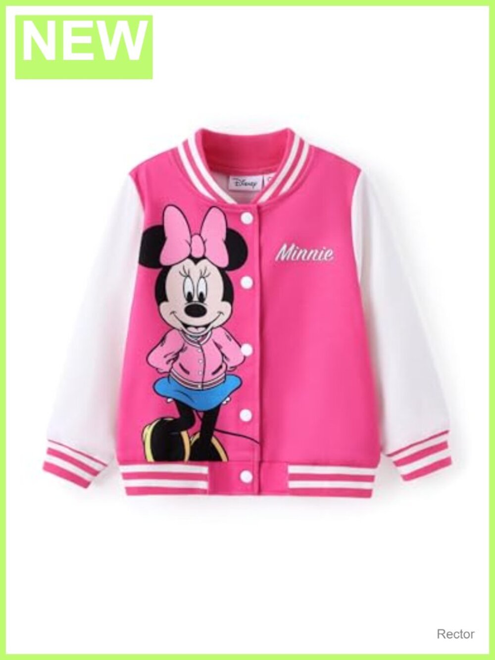 Disney Kids Varsity Bomber Jacket Zip Up Sweatshirt for Toddler to Big Kid